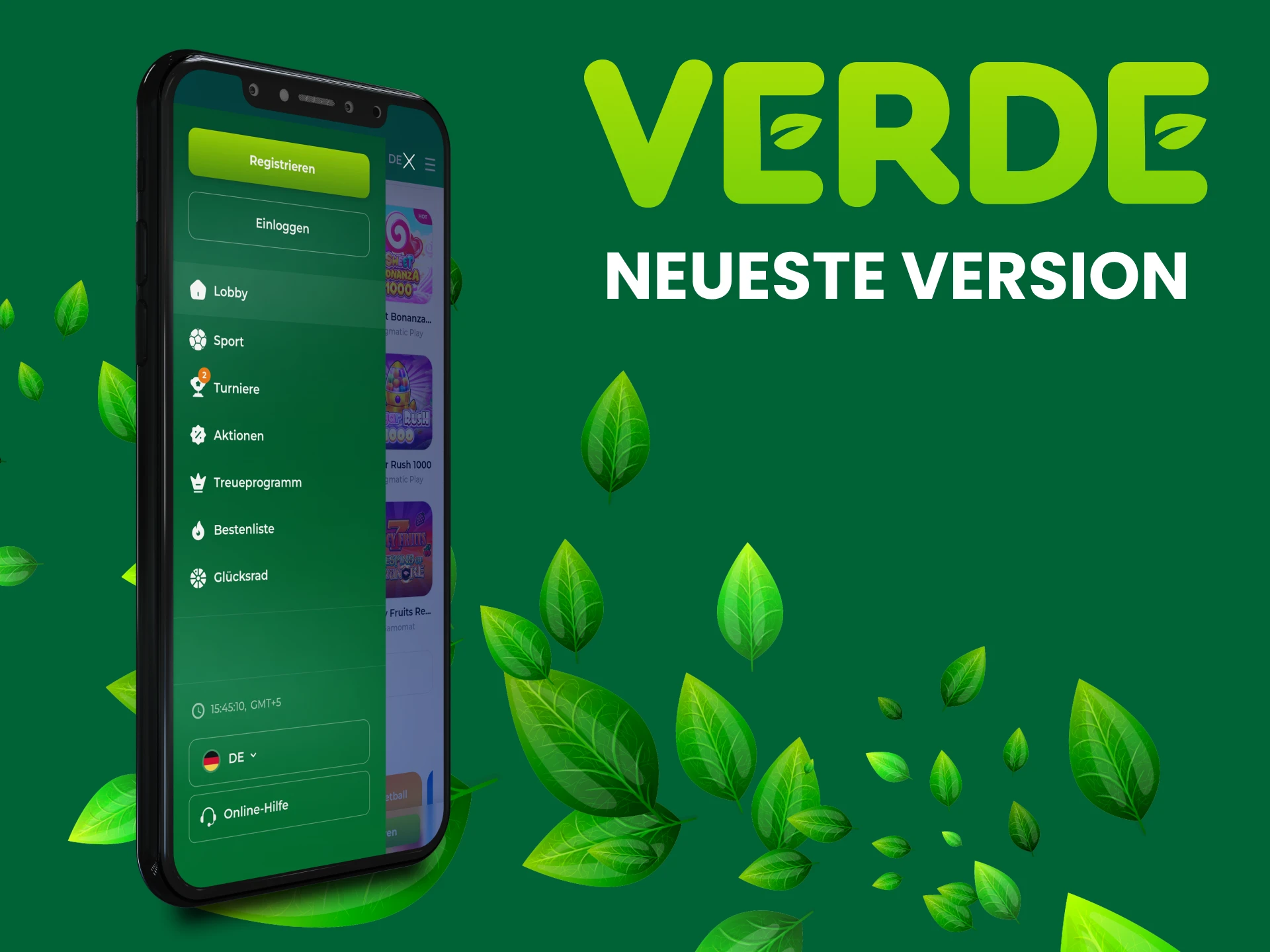 Stellen Sie sicher, dass Sie die Verde-App aktualisieren.