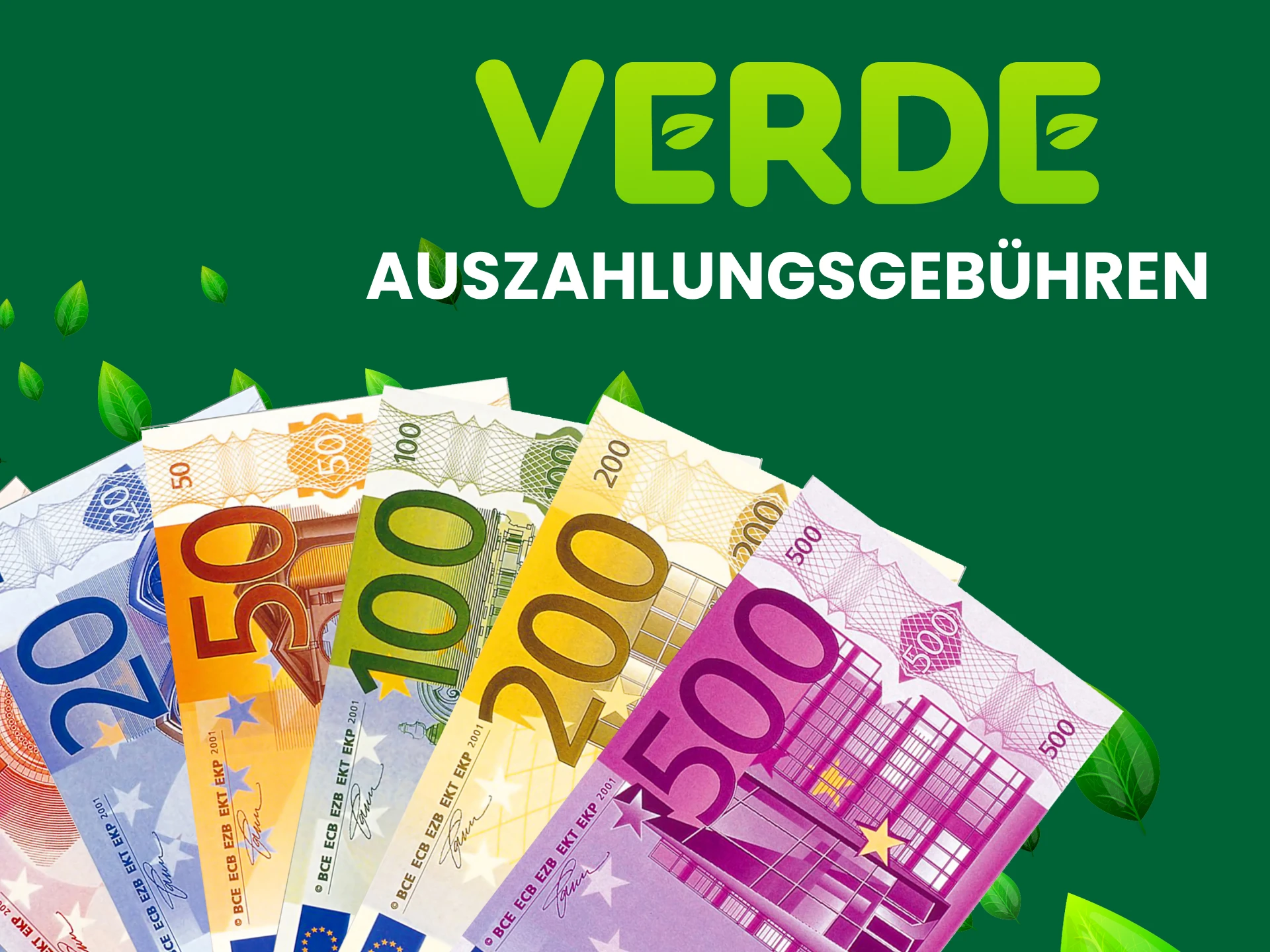 Wir informieren Sie über die Provision beim Abheben von Geldern von Verde.