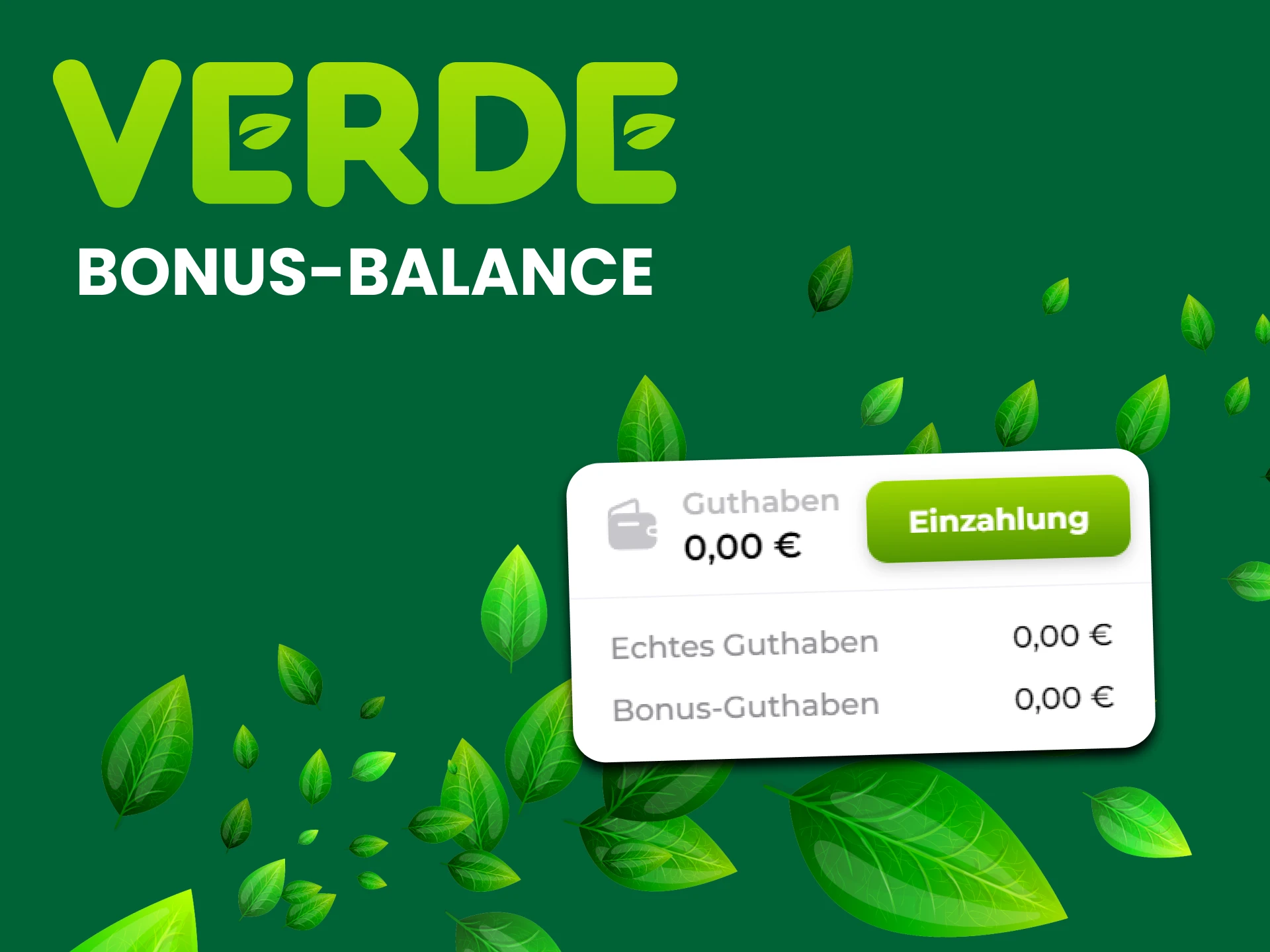 Verde hat ein Bonus-Benutzerkonto.