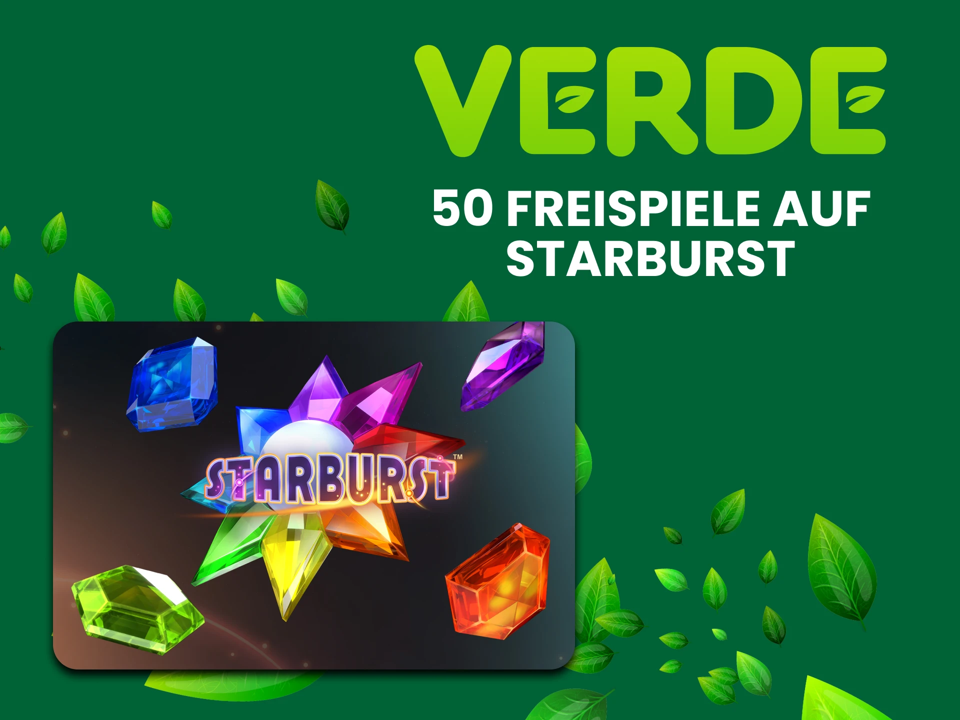 Verde verlost Freispiele für das Starbust-Spiel.