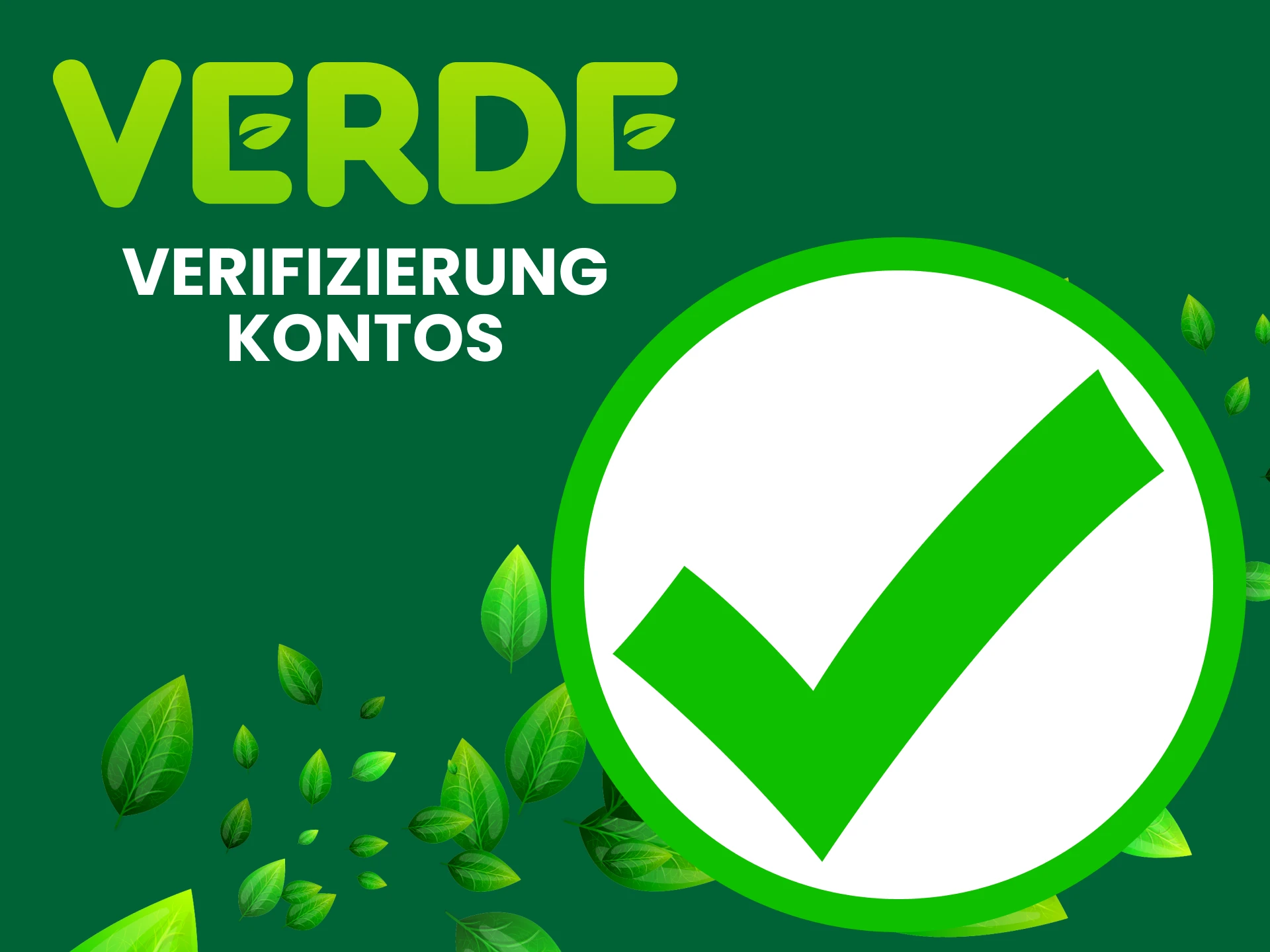 Bestätigen Sie unbedingt Ihre Angaben auf der Verde-Website.