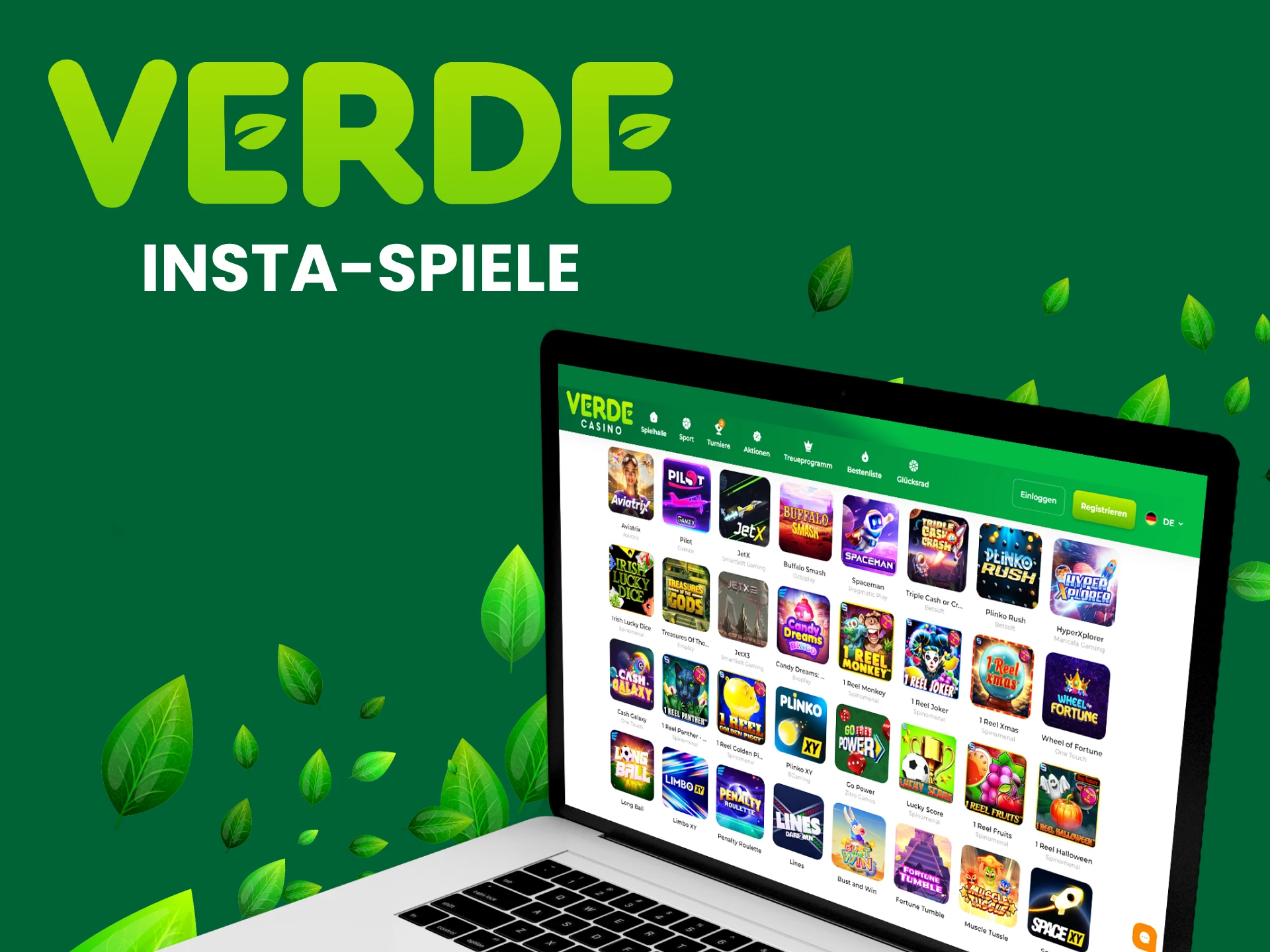 Besuchen Sie den Insta-Spiele-Bereich für Casinospiele.