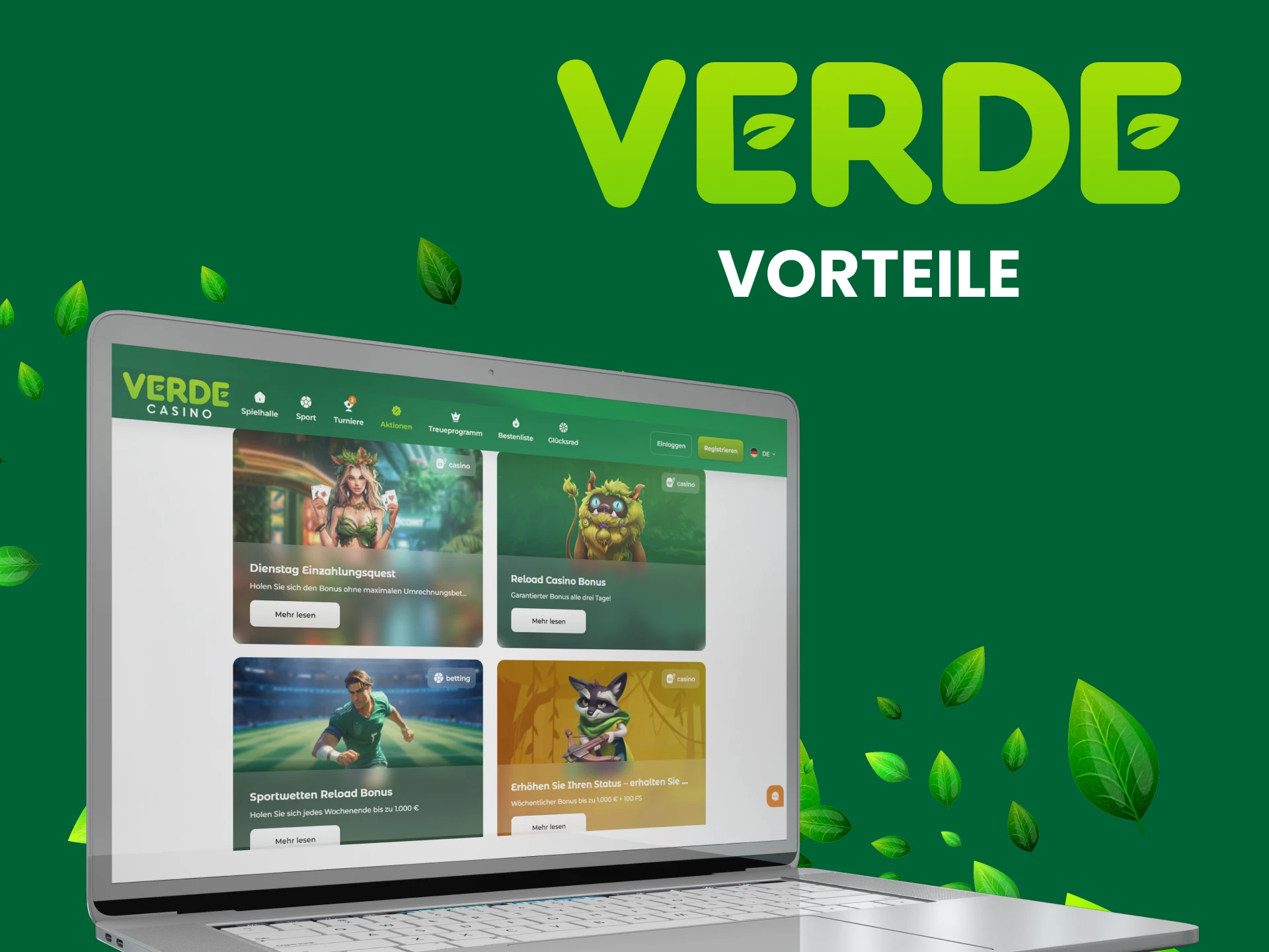 Wir verraten Ihnen die Vorteile des Verde Casinos.